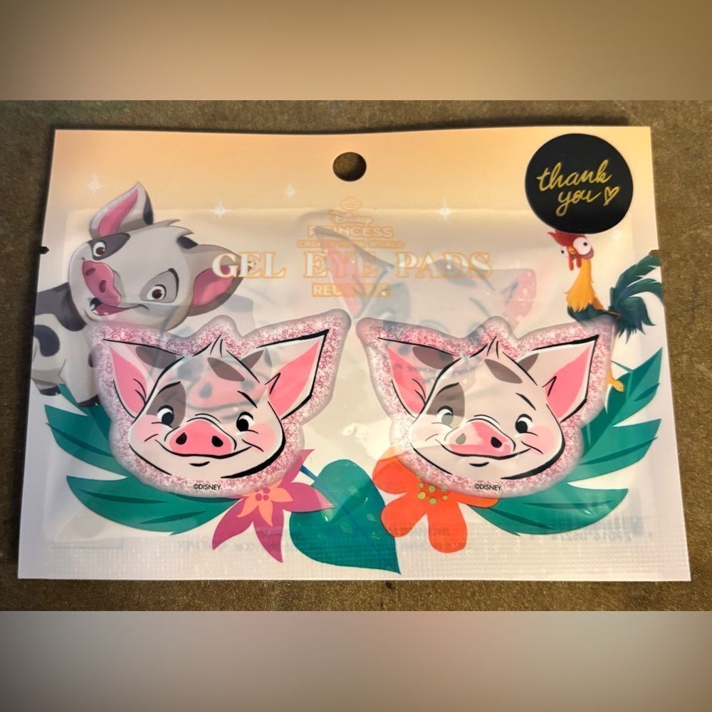 New! Disney's Moana Pua Gel Eye Pads NWT